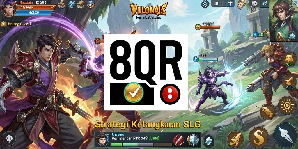 Screenshot dari gameplay menarik 8QR dengan elemen SLG yang seru.