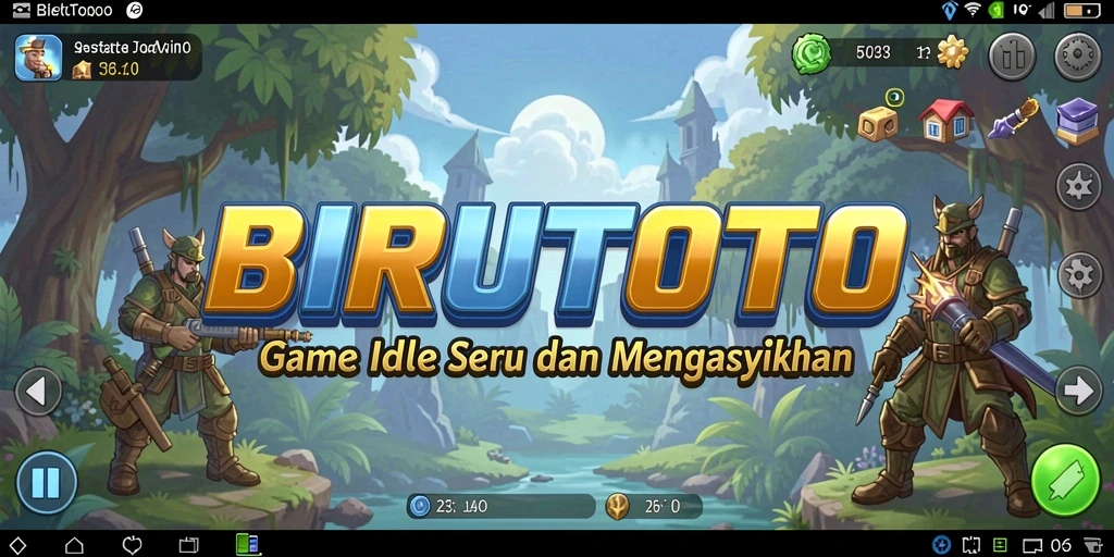 Gameplay Idle BIRUTOTO yang menarik dan menantang.