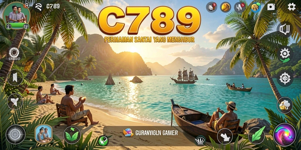Tangkapan layar menunjukkan suasana gameplay C789 yang santai.
