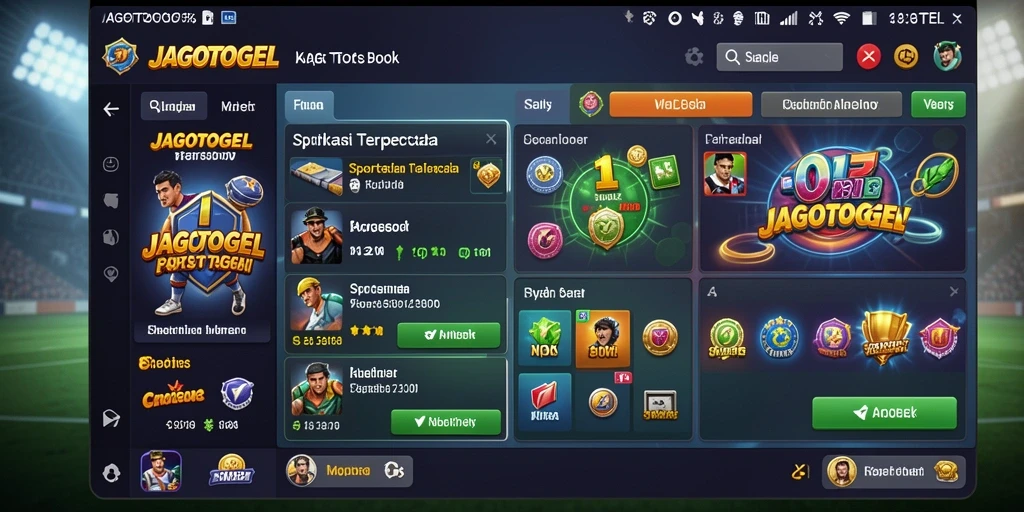 Tampilan gameplay sportsbook JAGOTOGEL yang menarik dan interaktif.