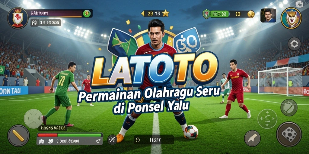 Screenshot LATOTO menampilkan aksi seru dalam pertandingan olahraga.