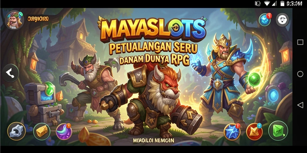 Tampilan gameplay epik dalam <strong>MAYASLOTS</strong> yang menampilkan aksi seru dan karakter menarik.