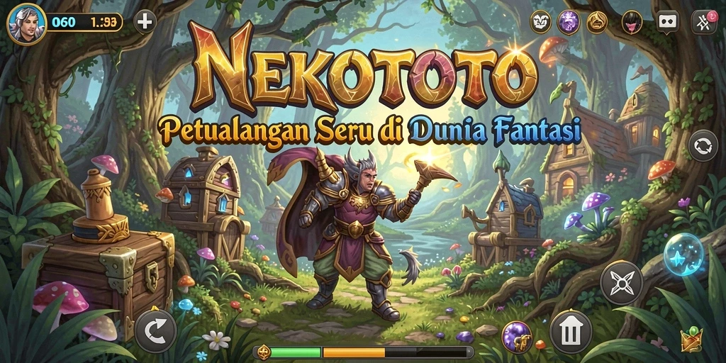 Tampilan gameplay NEKOTOTO dengan petualangan menegangkan.